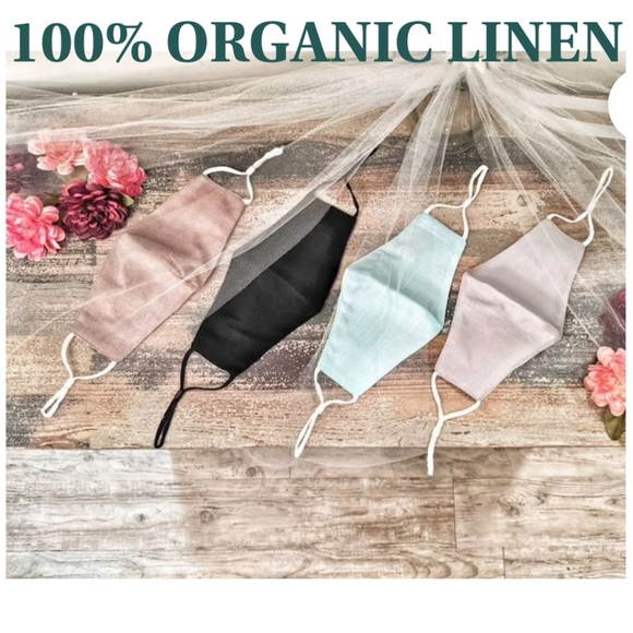 4/$20 Linen Face Mask | Reusable Face Masks - Picture 4 of 9